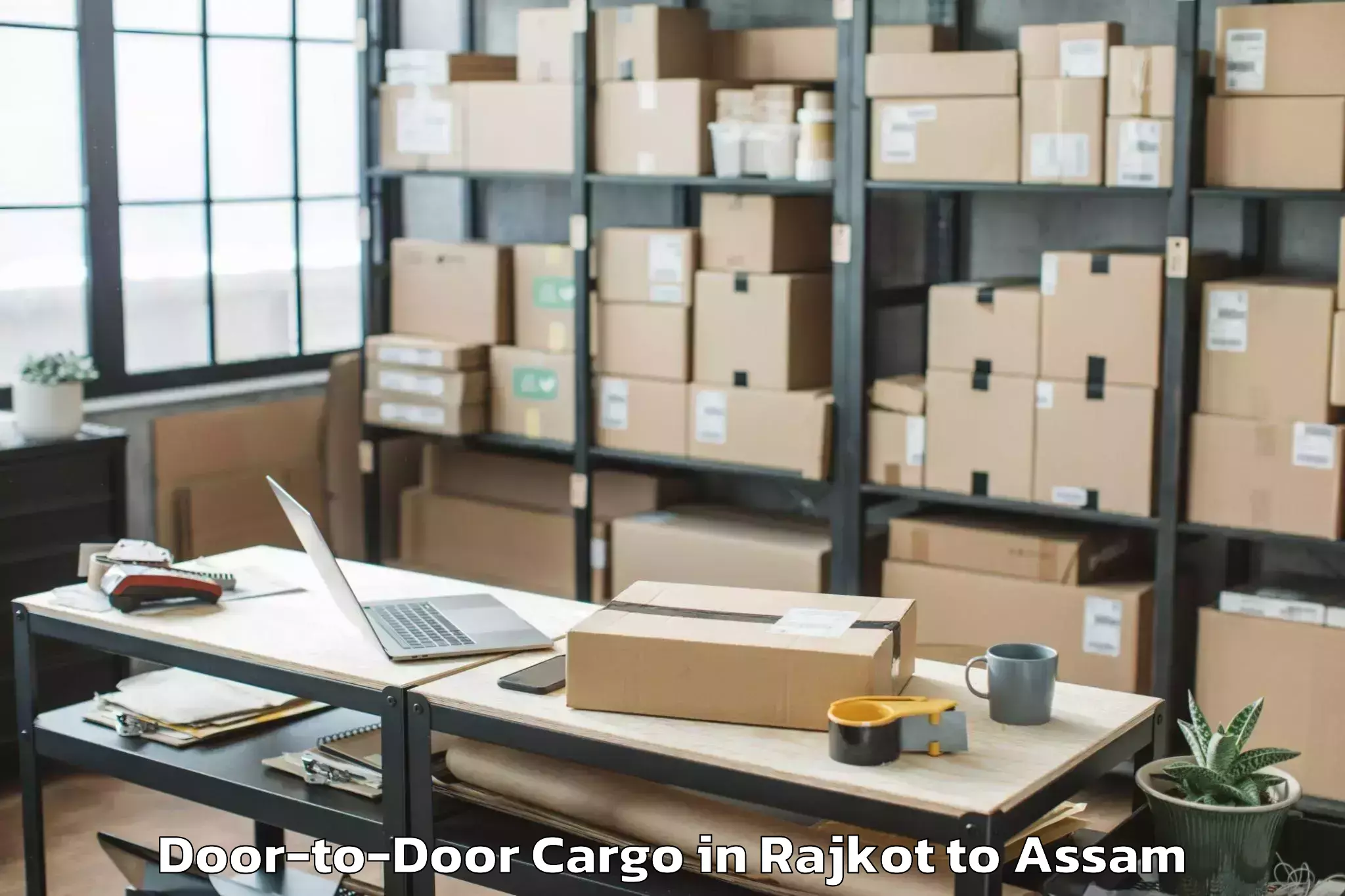 Book Rajkot to Dhuburi Door To Door Cargo Online